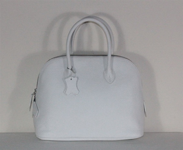 High Quality Replica Hermes Bolide Togo Leather Tote Bag White 1923 - Click Image to Close